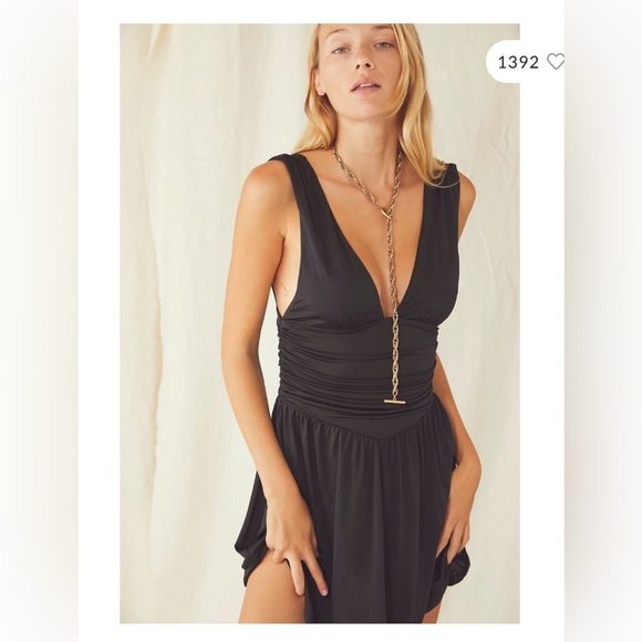 Free People Black Silk Dress - Picture 4 of 4